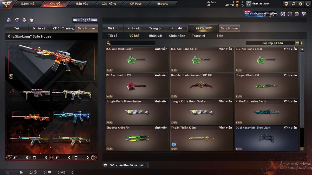shop acc cf uy tin gia re